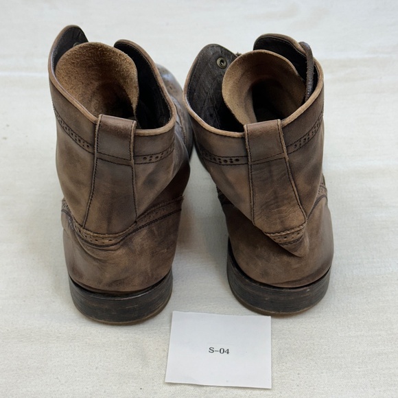 John Varvatos USA Brown Wingtip Boots Men's 12 - Picture 5 of 8